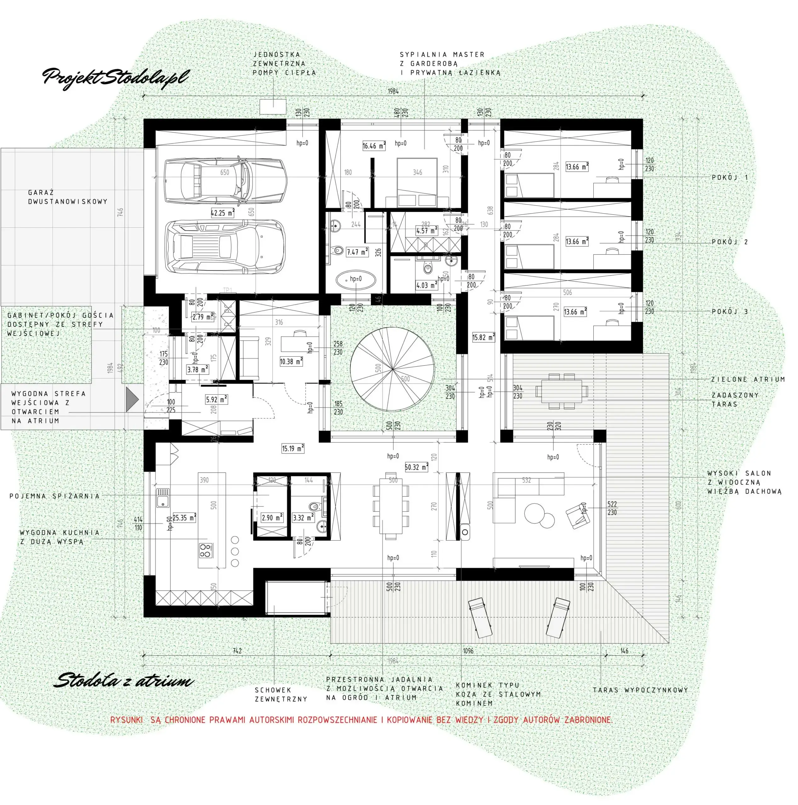 Barn House with Atrium