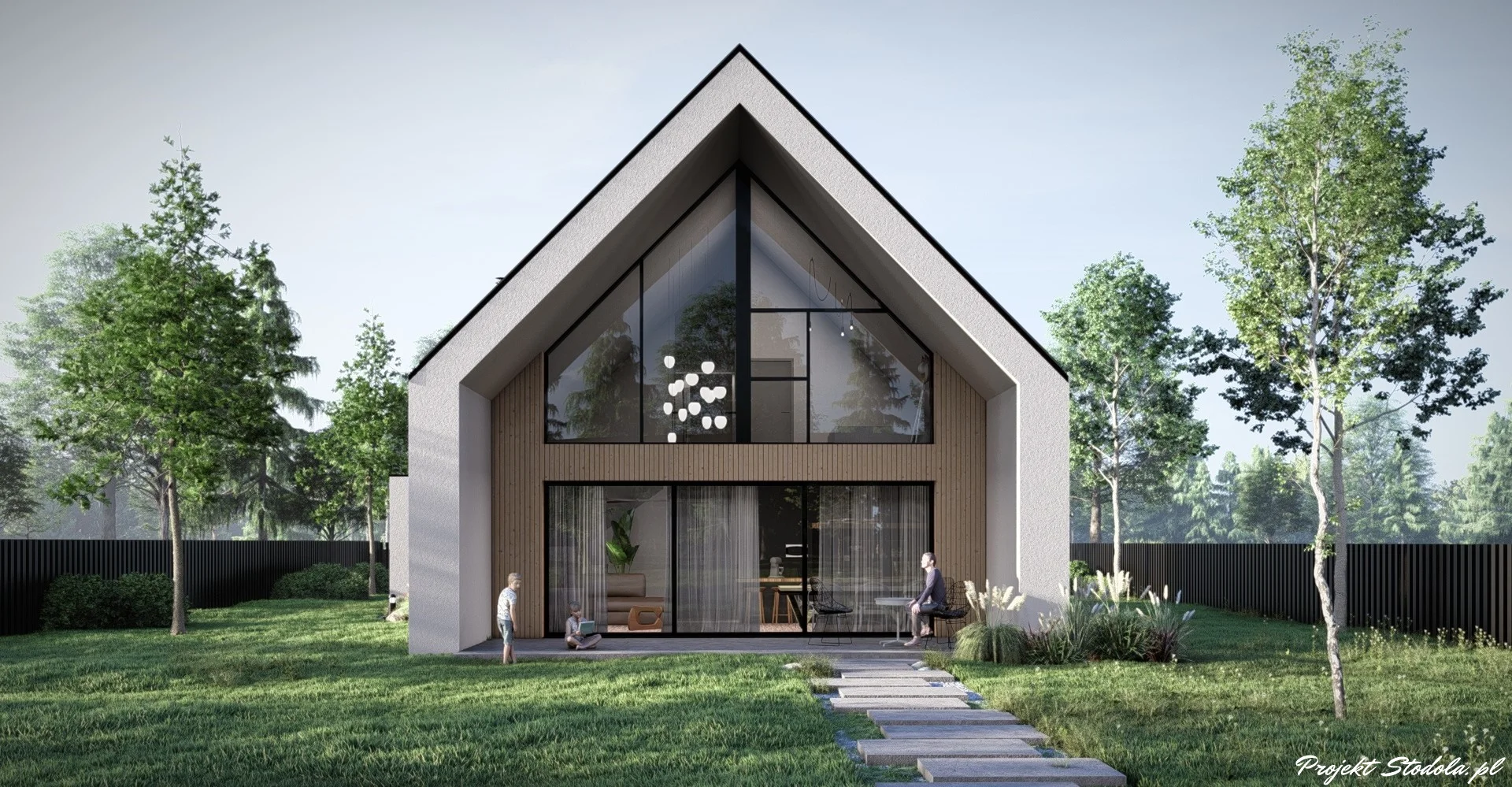 Projekt-Stodola-L-Compact-Elewacja-ogrodowa