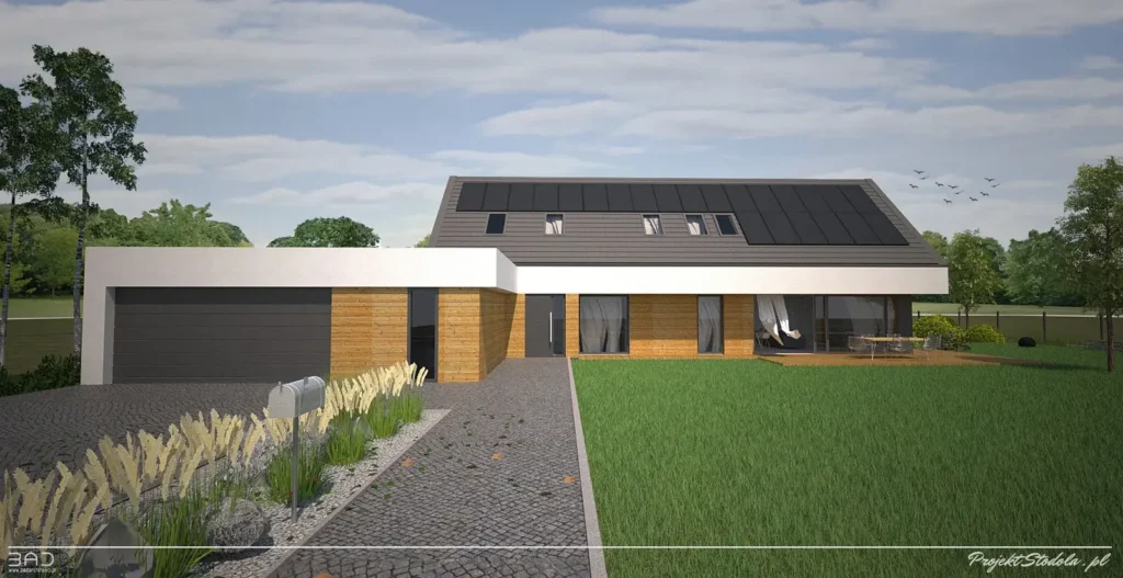 Barn House M with entrance from the south